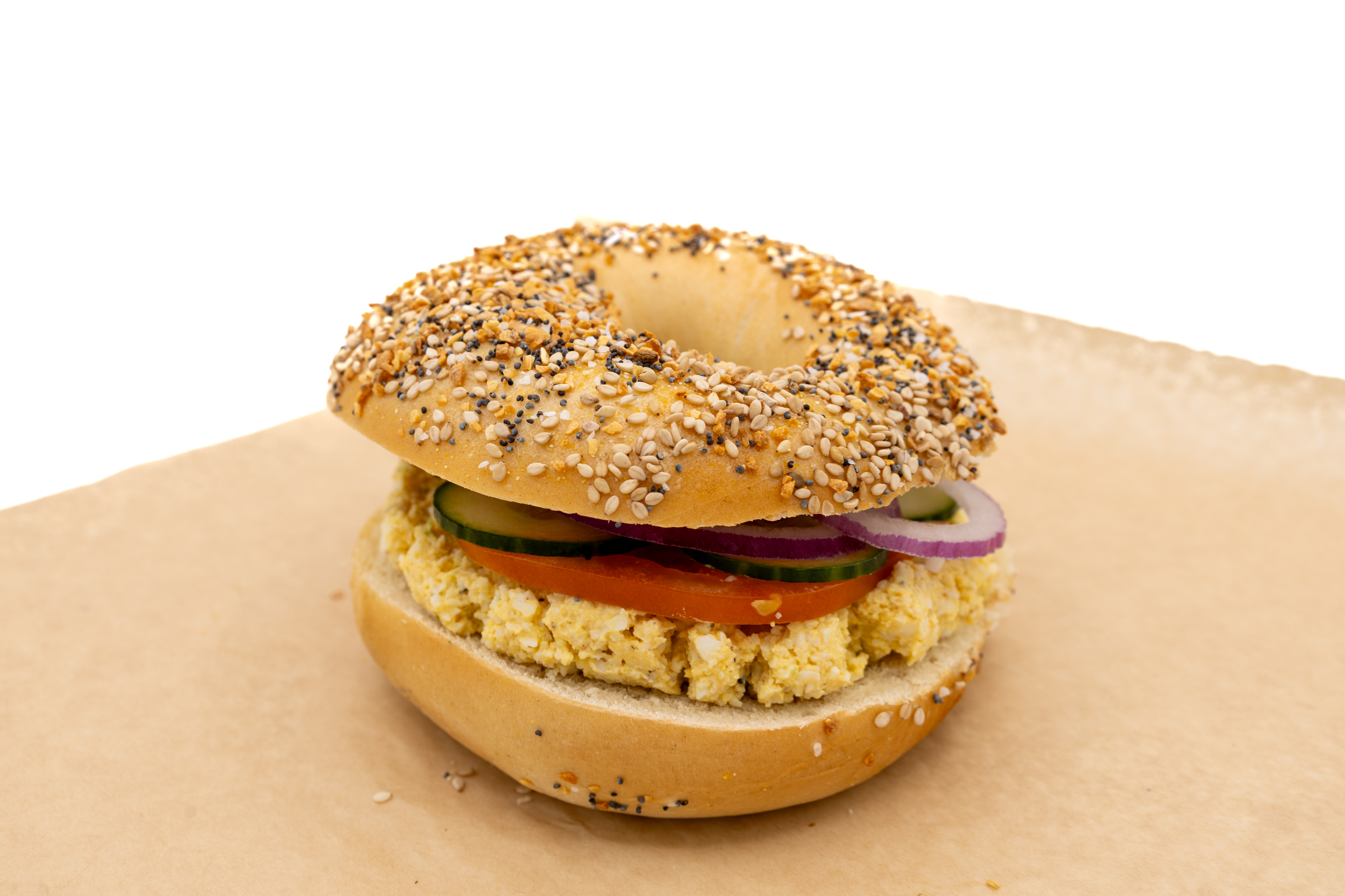 Bagel with Egg Salad